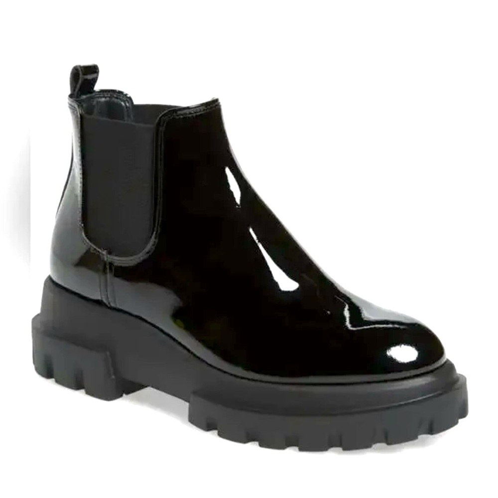 AGL Maxine Chelsea Beatle Boot Patent Leather